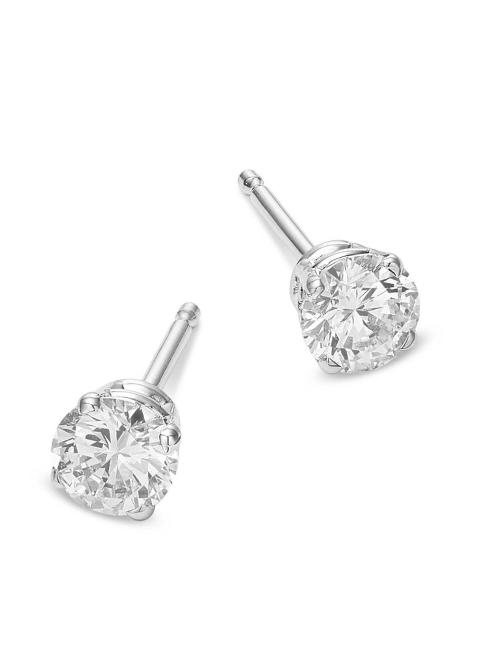 BLOOMINGDALE’S Certified Lab Diamond Stud Earrings, 14K White Gold, 0.50 tcw